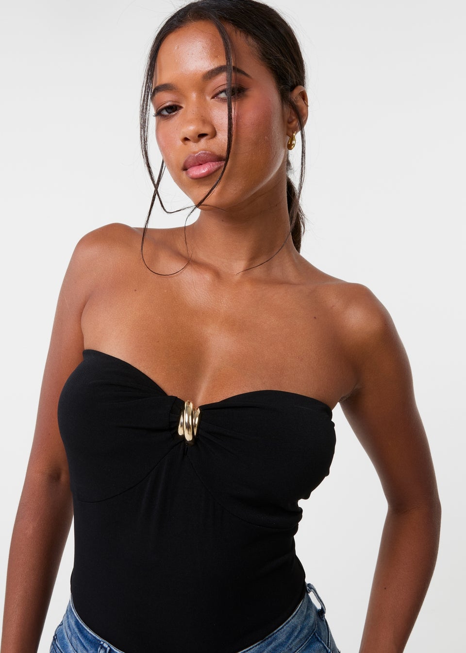 Pink Vanilla Black Detail Bodysuit
