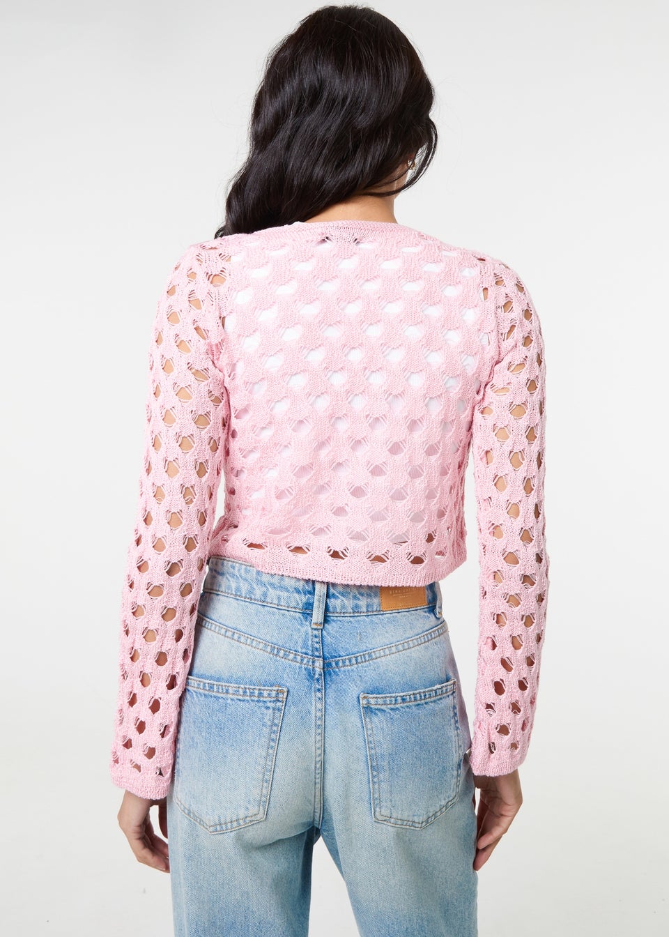 Pink Vanilla Pink Tie Front Cardigan