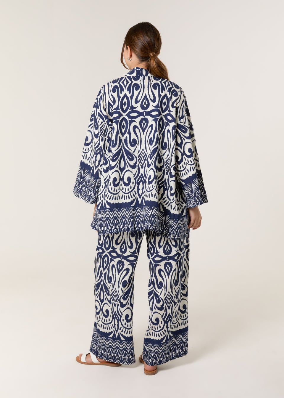 Blue Vanilla Navy Ornamental Two Co Ord Set