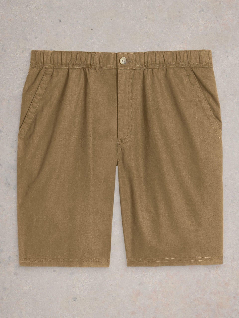 Shorts aus Leinenmischung