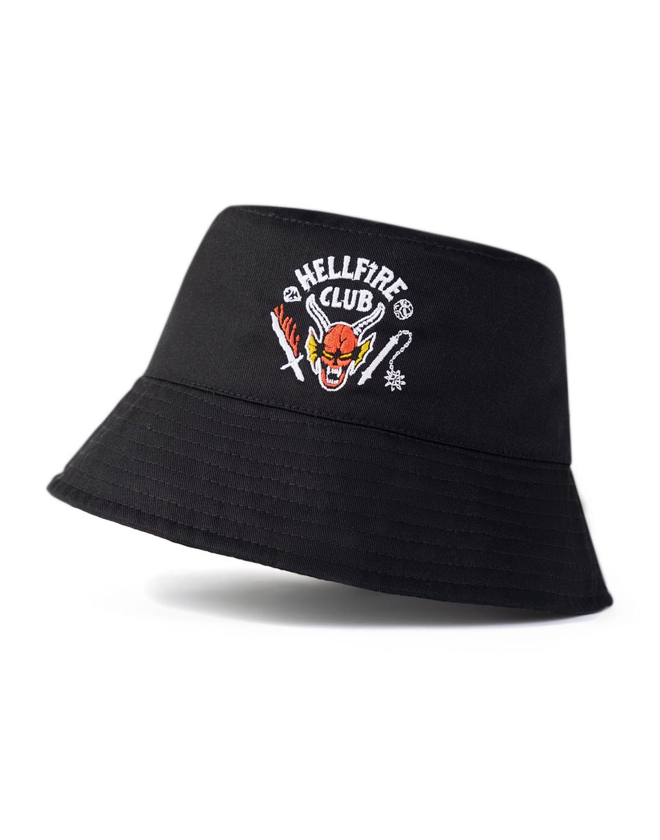 Stranger Things Black Hellfire Club Bucket Hat