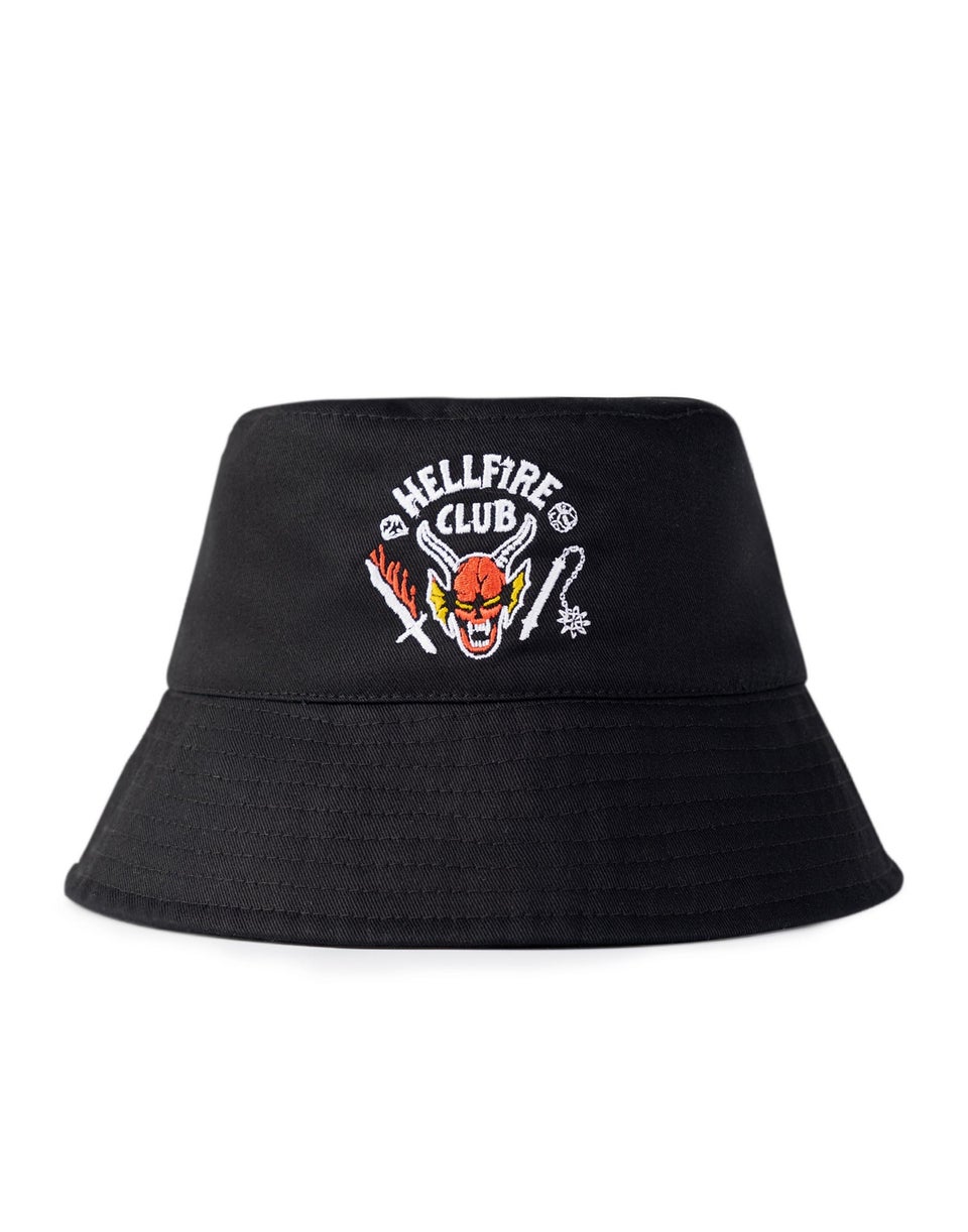 Stranger Things Black Hellfire Club Bucket Hat