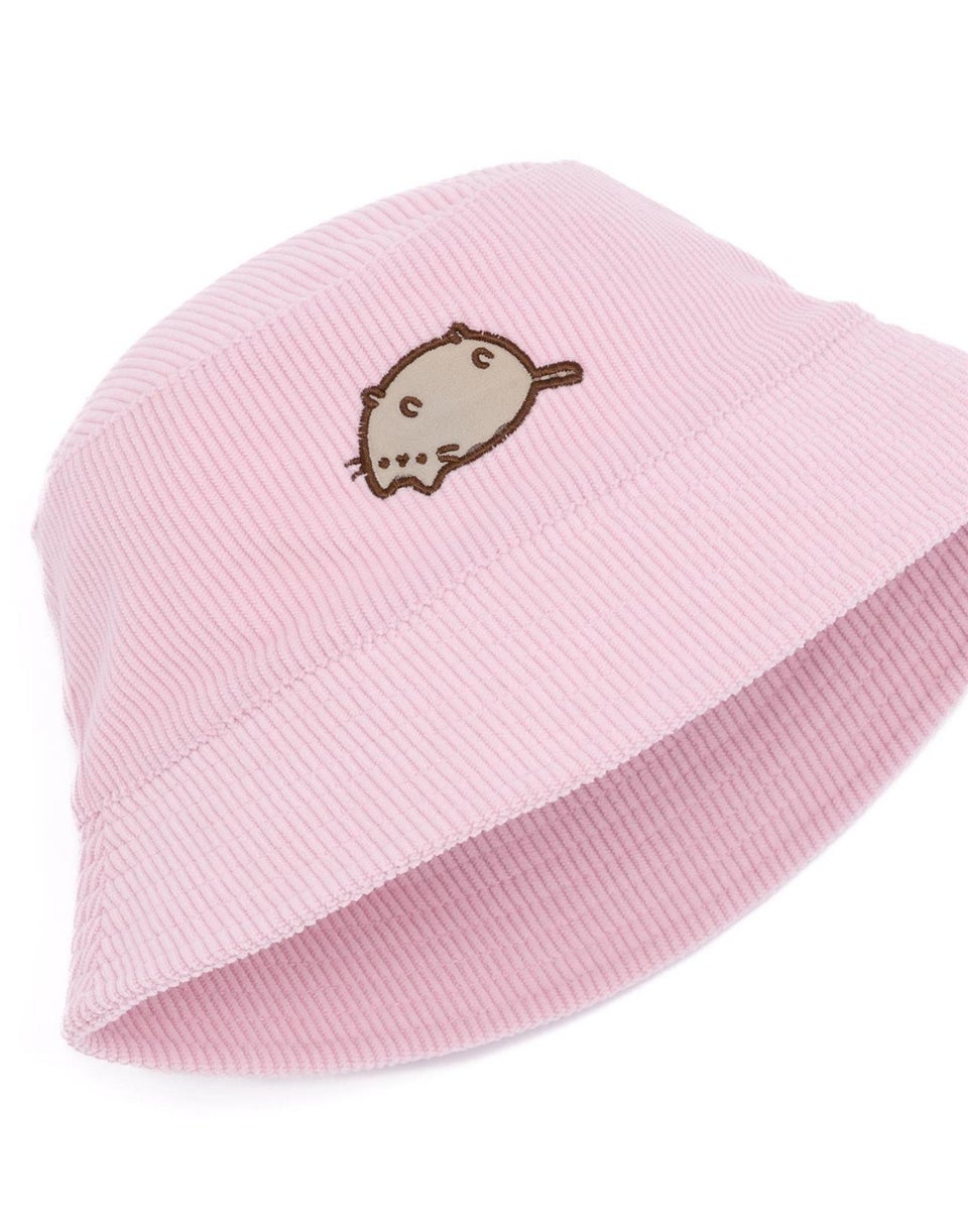 Pusheen Pink Ripped Embroidered Bucket Hat