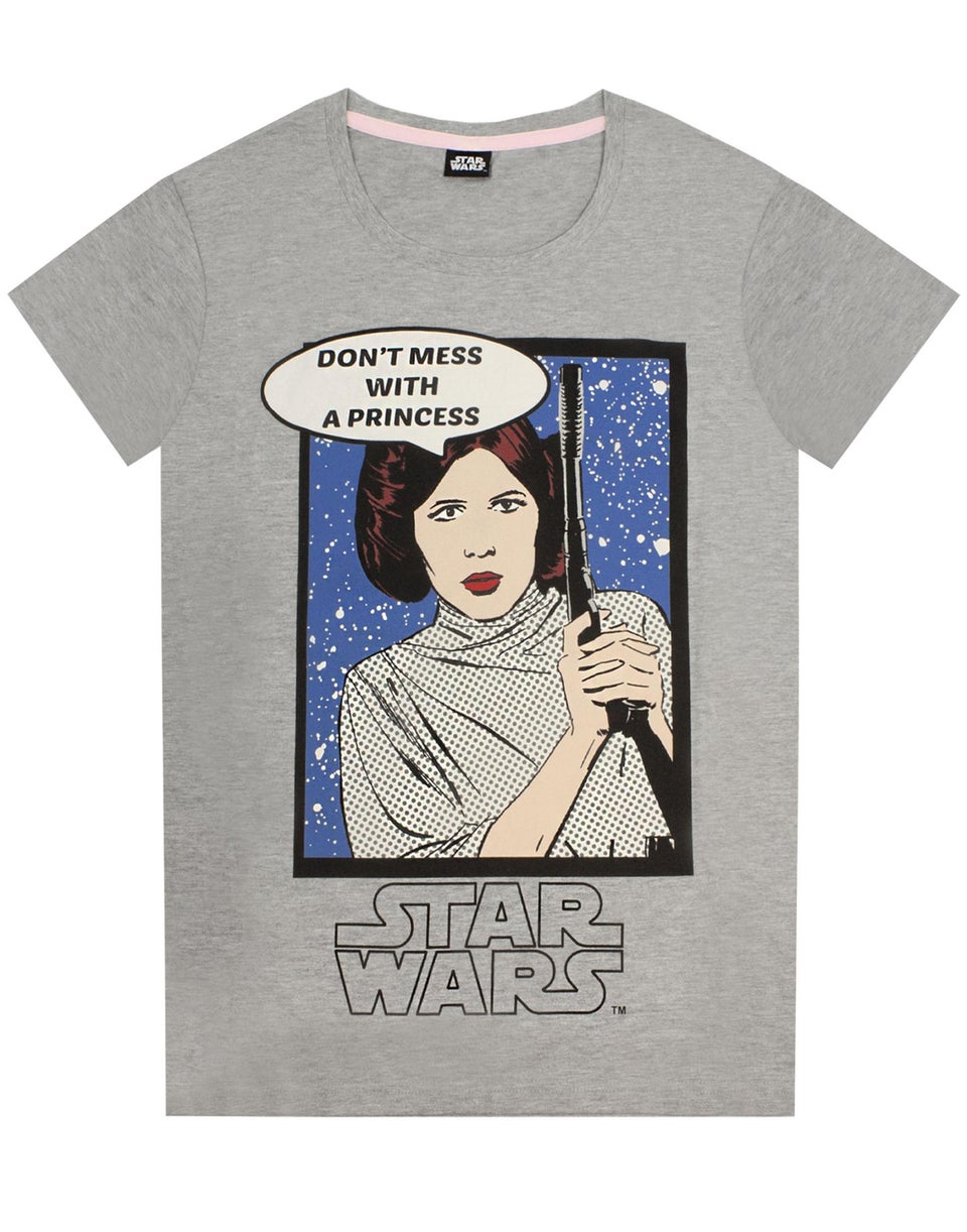 Star Wars Grey Princess Leia T Shirt & Lounge Pants