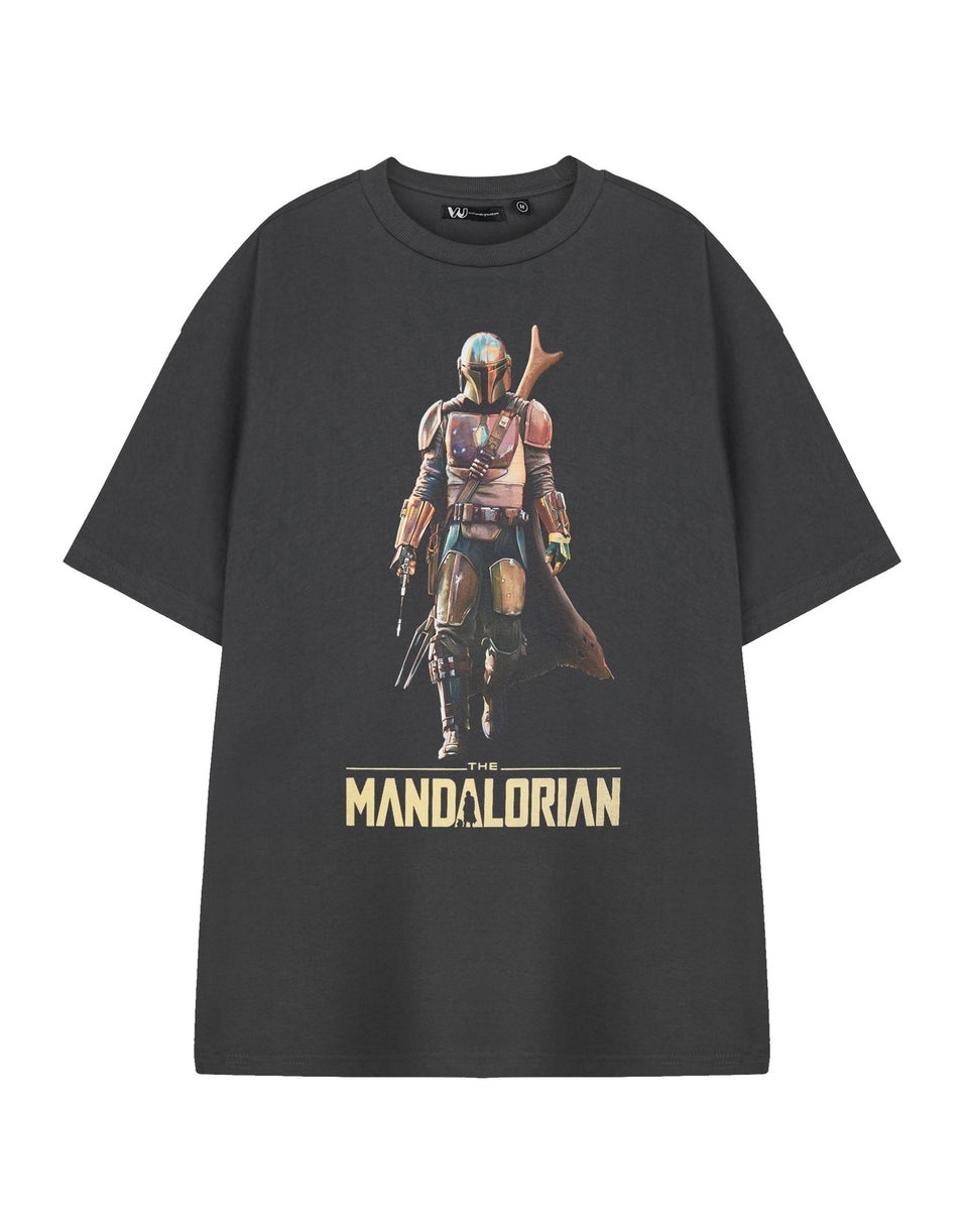 Star Wars Grey The Mandalorian T Shirt