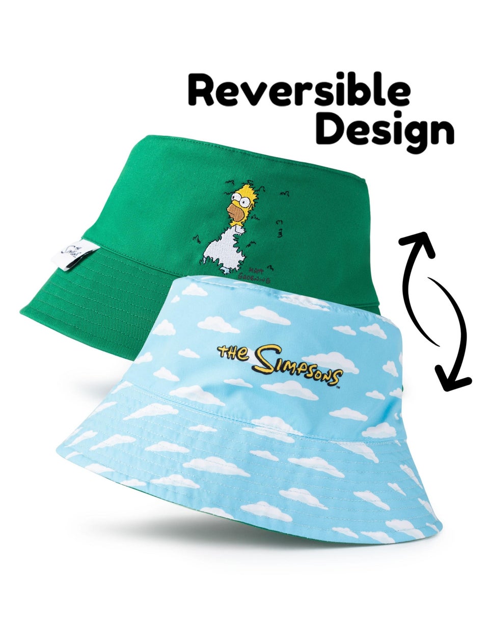 The Simpsons Reversible Homer Bush Meme Bucket Hat
