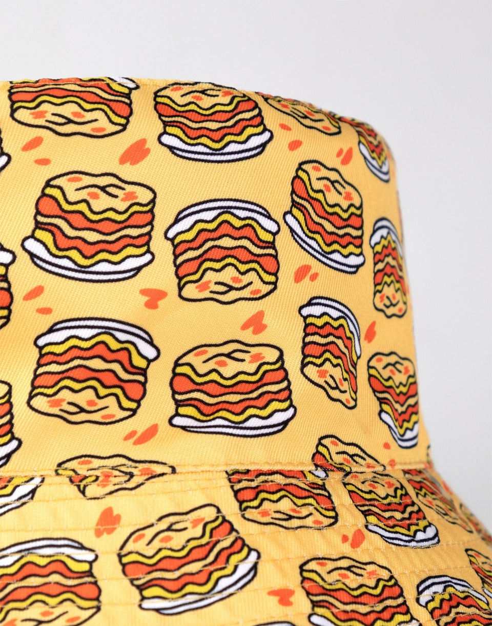 Garfield Orange Reversible Face & Lasagne Bucket Hat