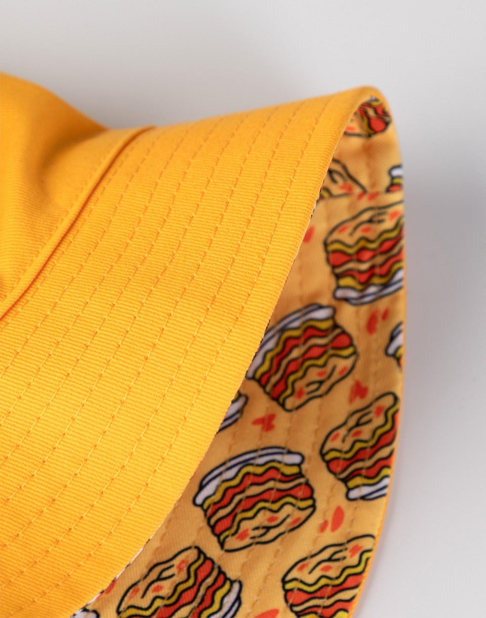 Garfield Orange Reversible Face & Lasagne Bucket Hat