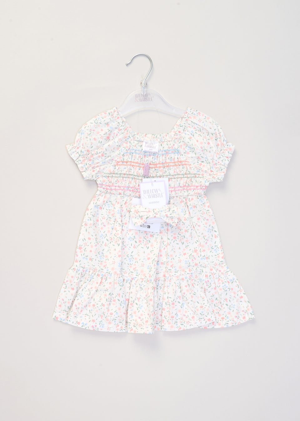 Miss White Summer Dress & Scrunchie Outfit Set (2-4yrs)