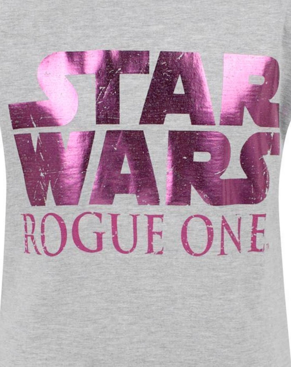 Star Wars Kids Grey Pink Rogue One T Shirt (5-14 Years)