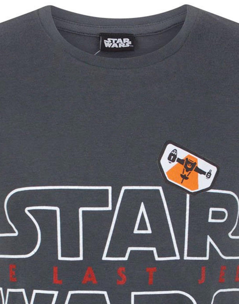 Star Wars Kids Grey Badges T Shirt (5-14 Years)