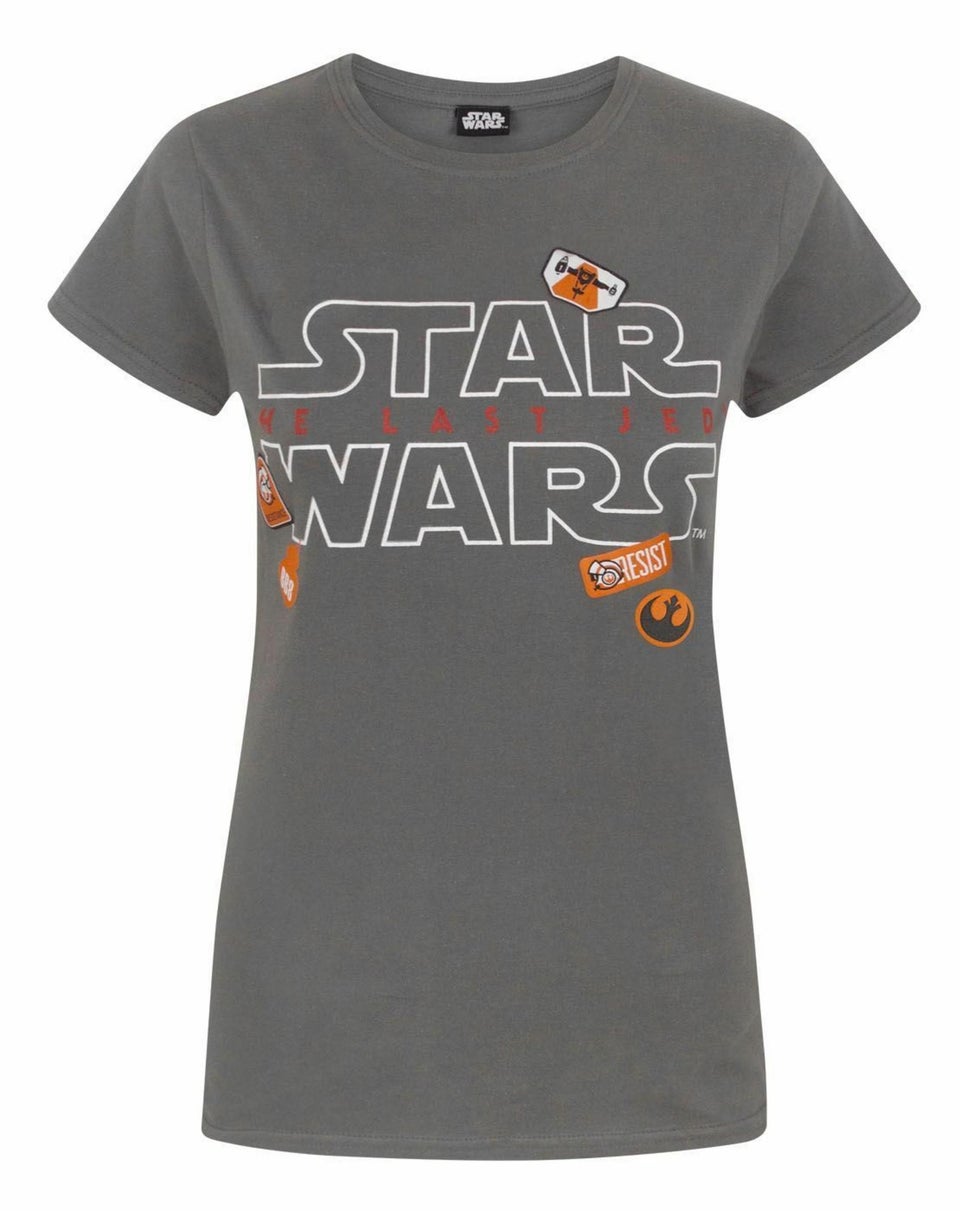 Star Wars Grey Badges T Shirt