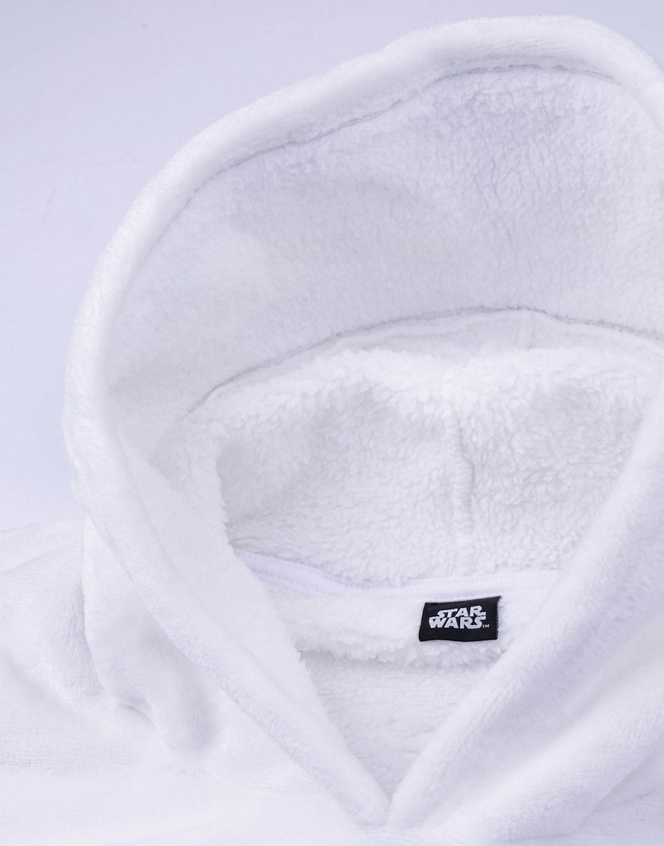 Star Wars White R2D2 Costume Blanket Hoodie