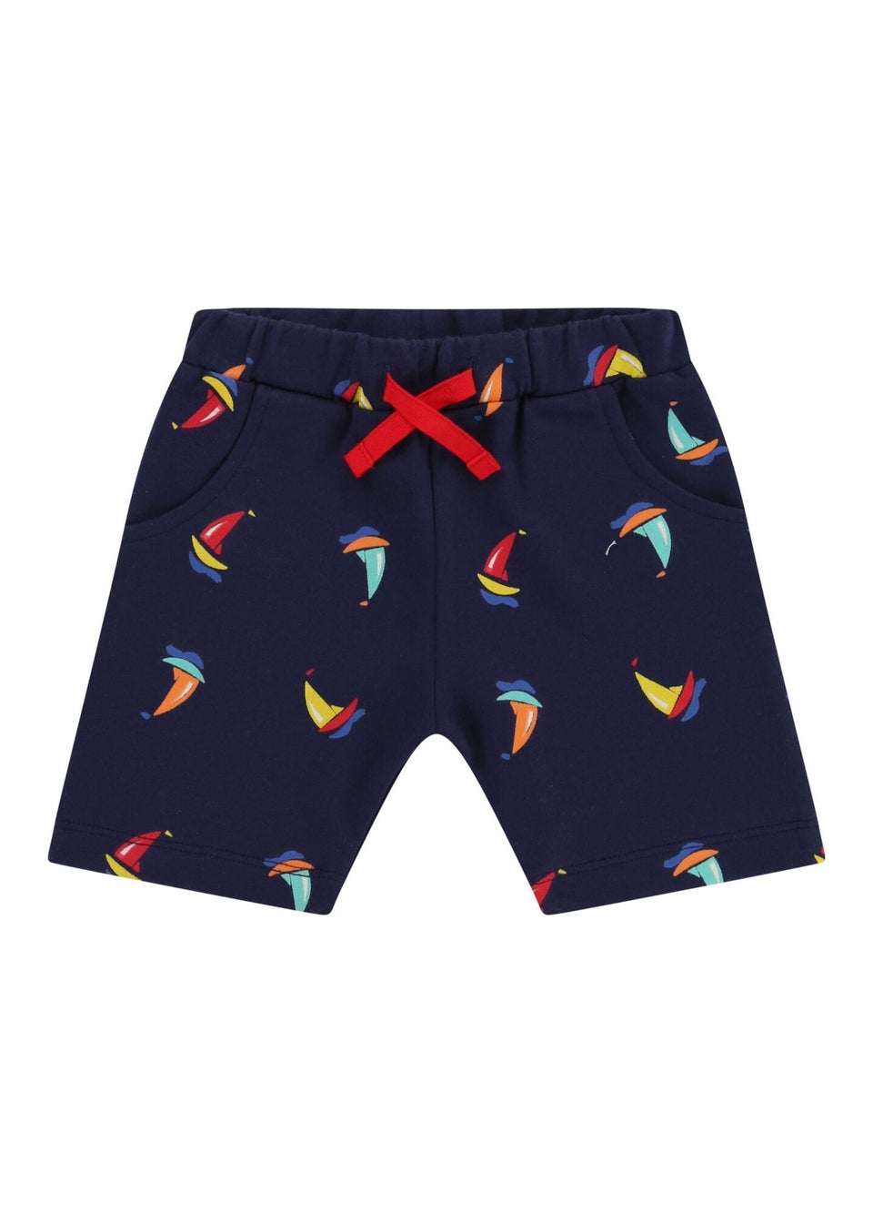 Lilly & Sid Multicoloured Boat Print Top & Short Set (0- 24 Months)