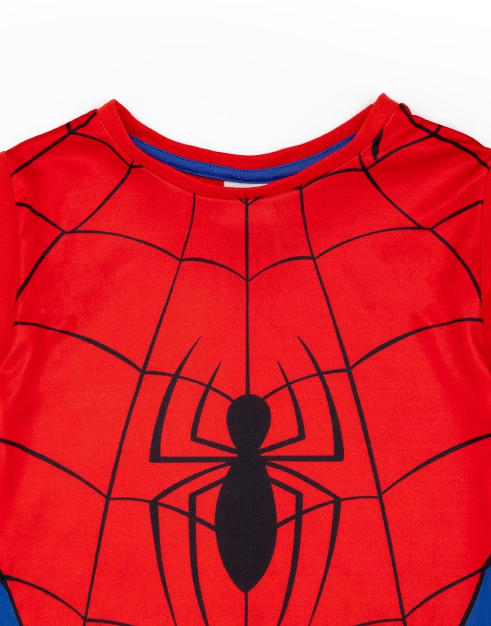 Disney Marvel Spiderman Kids Shortie Blue Pyjamas (2-8 Years)