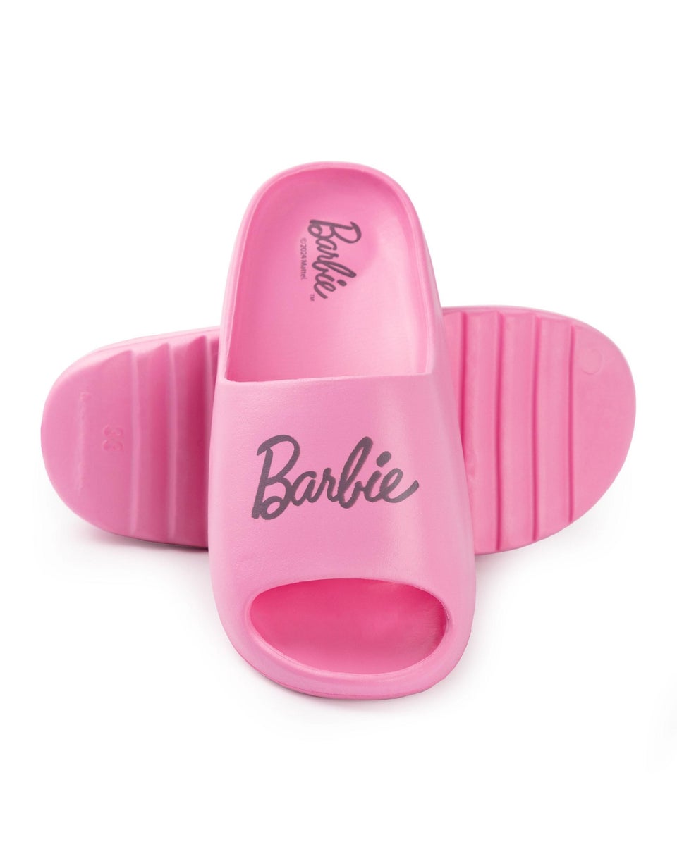 Barbie Kids Pink Sliders (Younger 8-2.5 Older)