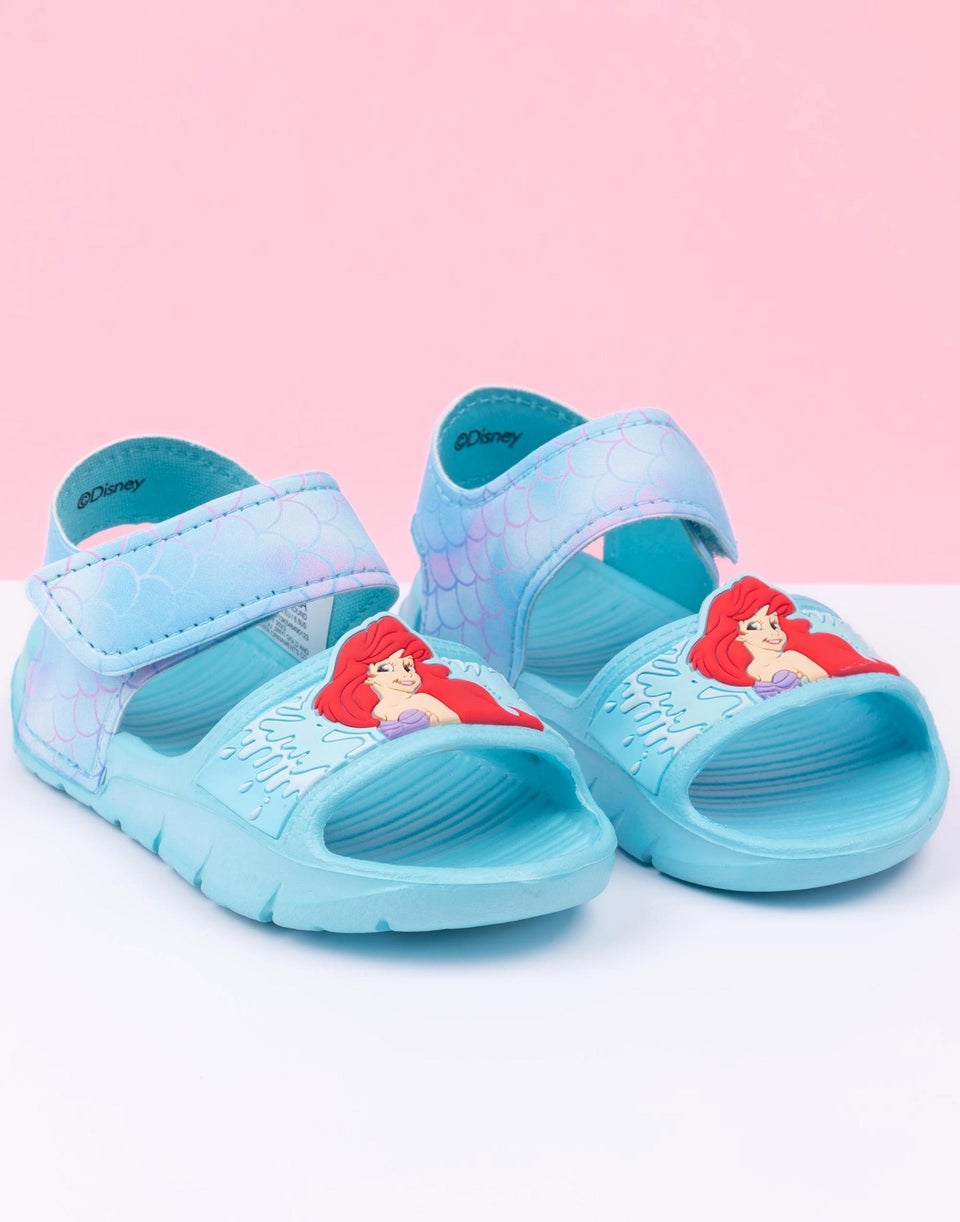 Disney Ariel Kids Green Sandals (Younger 6-12 Older)