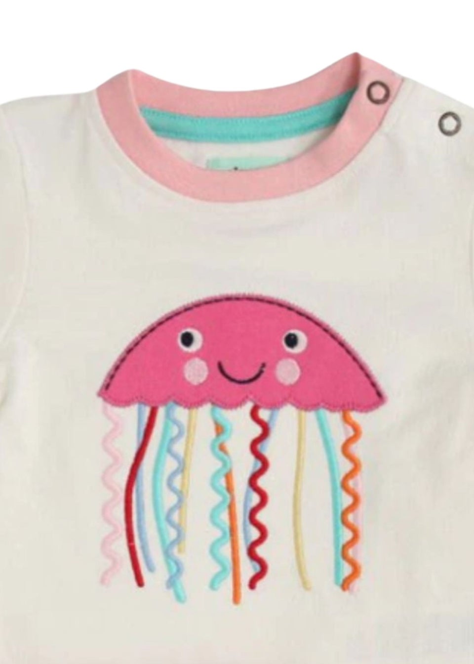 Lilly & Sid Pink Jellyfish Print Top & Short Set (0- 24 Months)