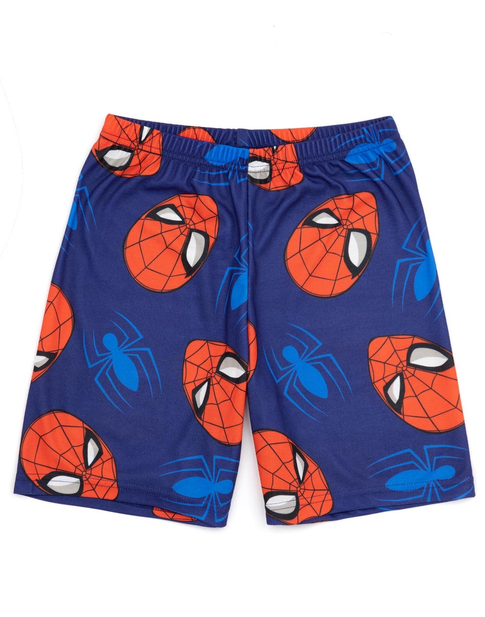 Marvel Spiderman Kids Blue Pyjamas 2 Pack (2-10 Years)