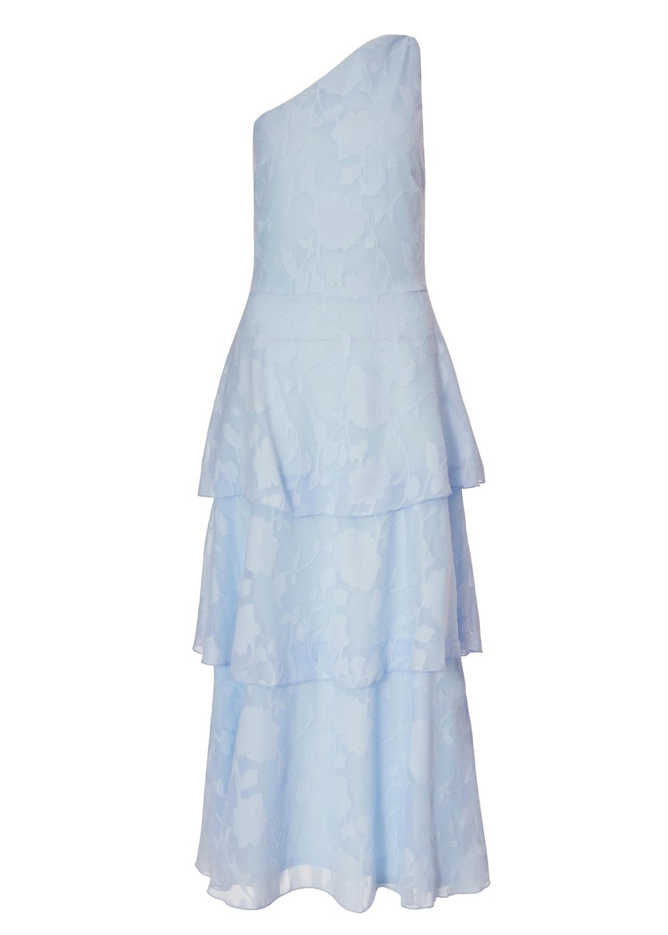 Quiz Blue Jacquard Maxi Dress