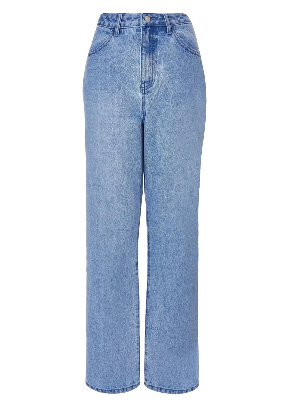 Quiz Blue Denim Ruffle Heart Jeans