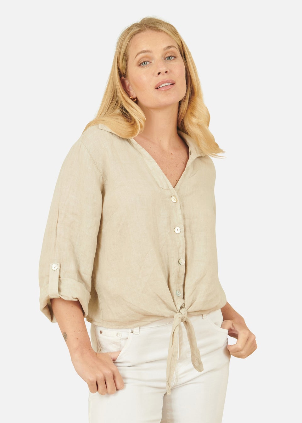 Yumi Stone Italian Linen Shirt