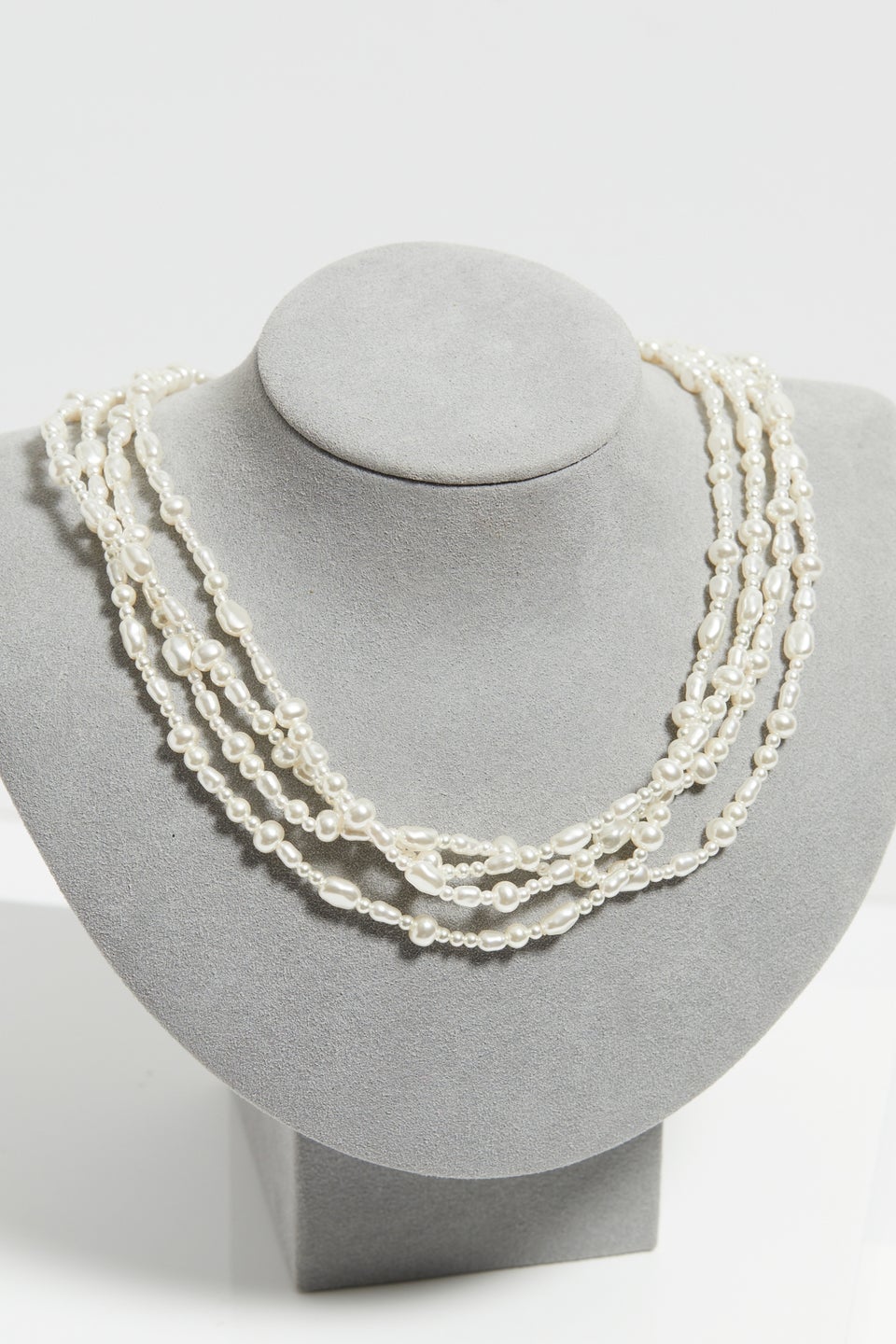 Jon Richard Gold Plated Semi Precious Multi Row Twisted Necklace