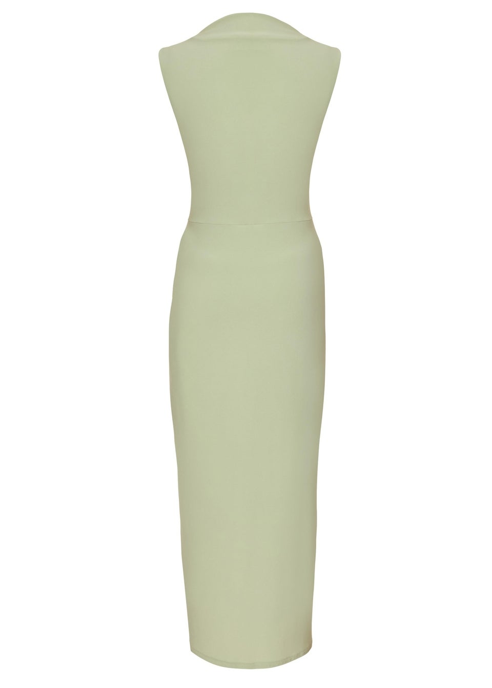 Quiz Green Ruched Bodycon Midaxi Dress