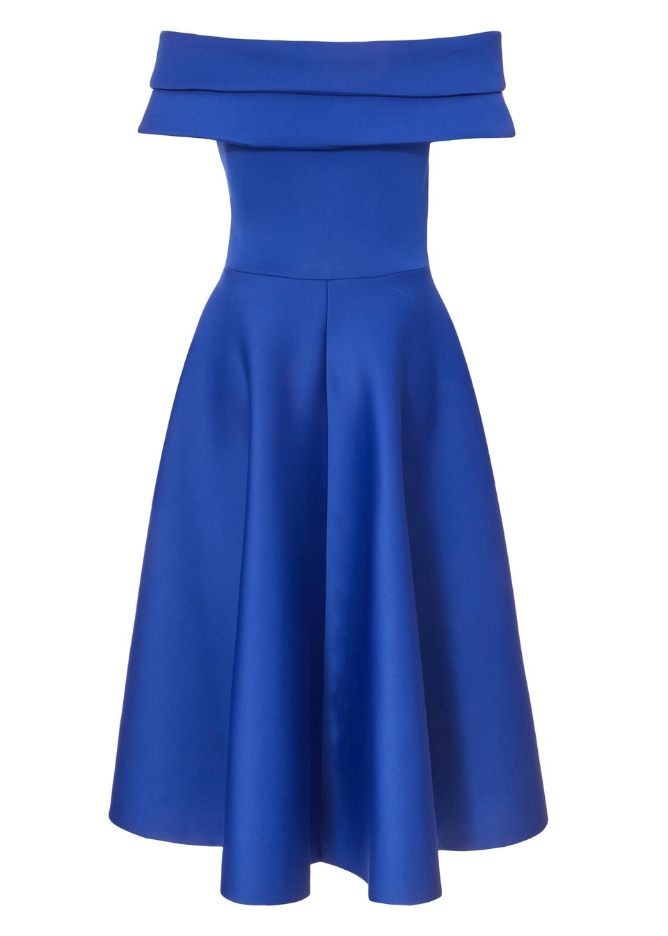 Quiz Blue Bardot Midaxi Dress