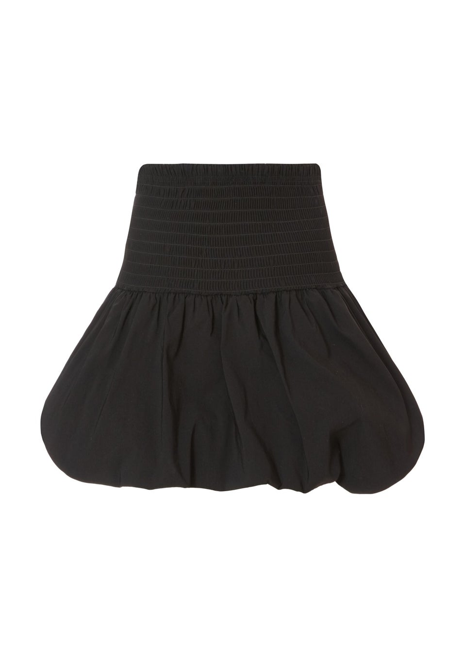 Quiz Black Bubble Hem Mini Skirt