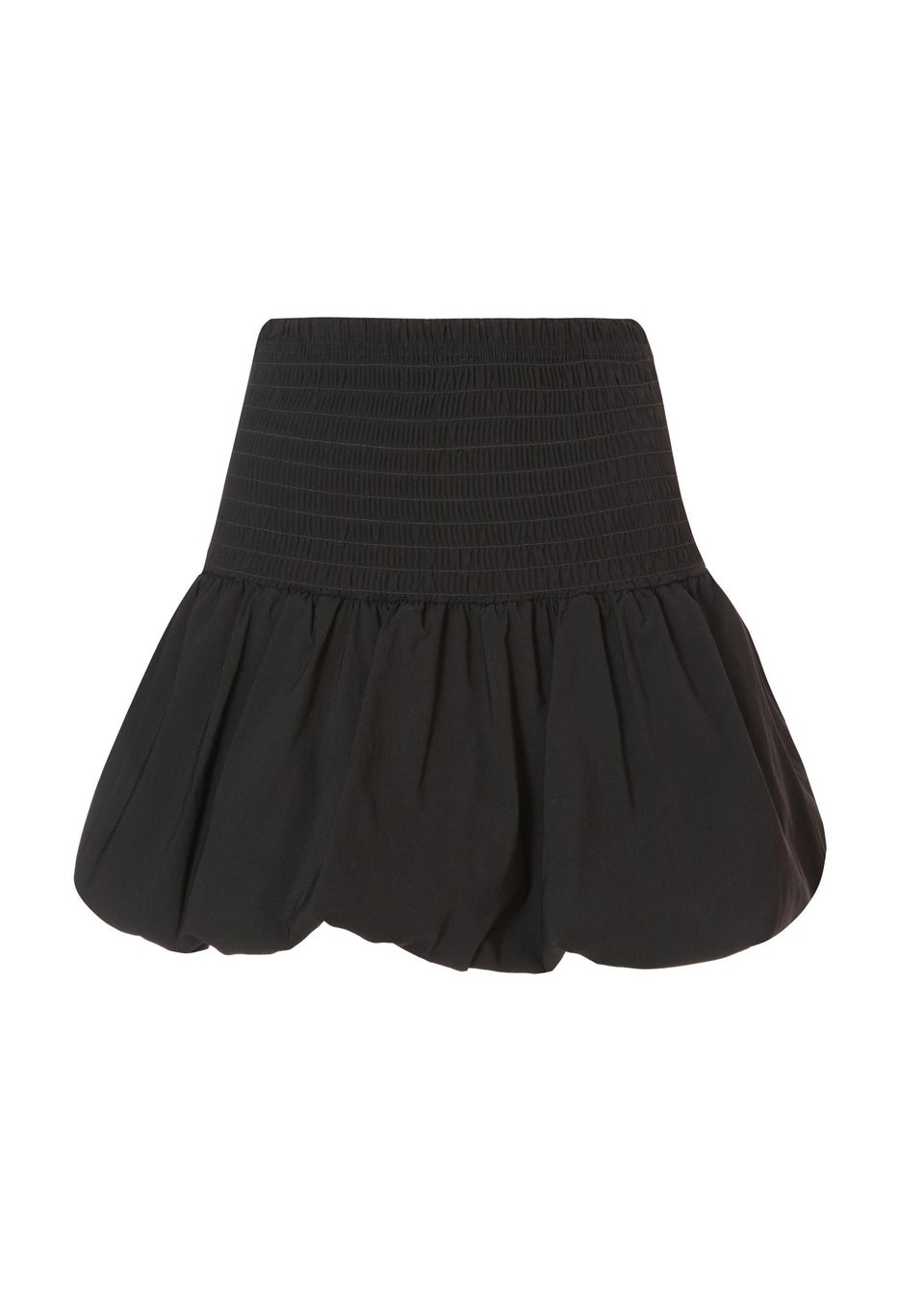 Quiz Black Bubble Hem Mini Skirt