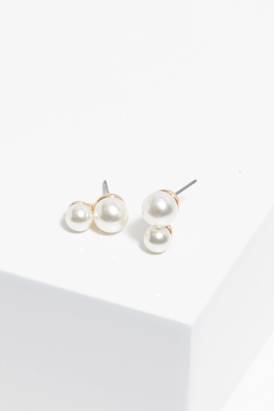 Jon Richard Gold Plated Snowman Pearl Earrings