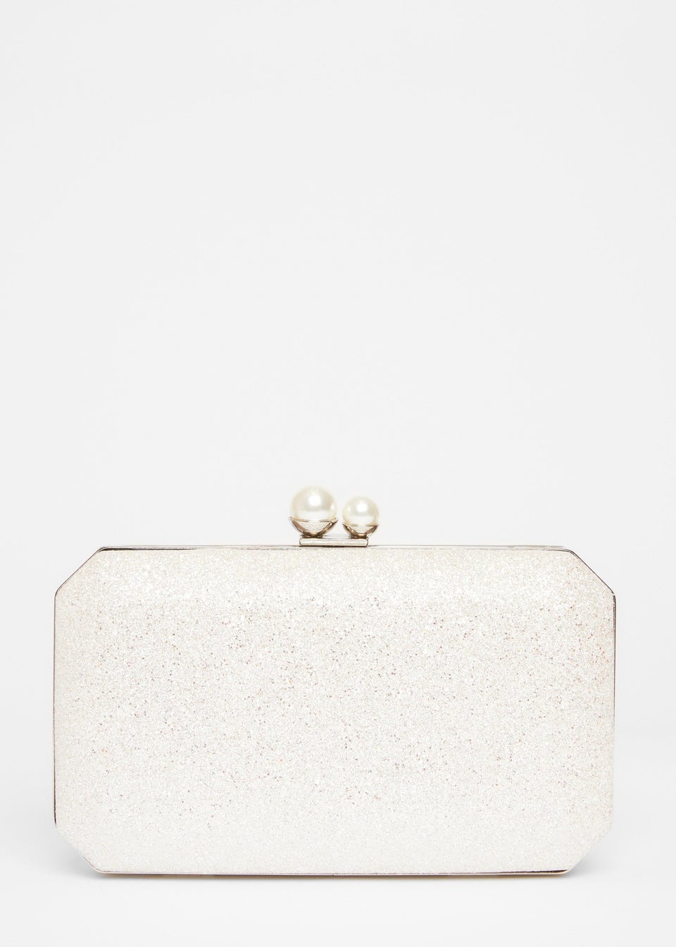 Quiz Silver Bridal Box Bag