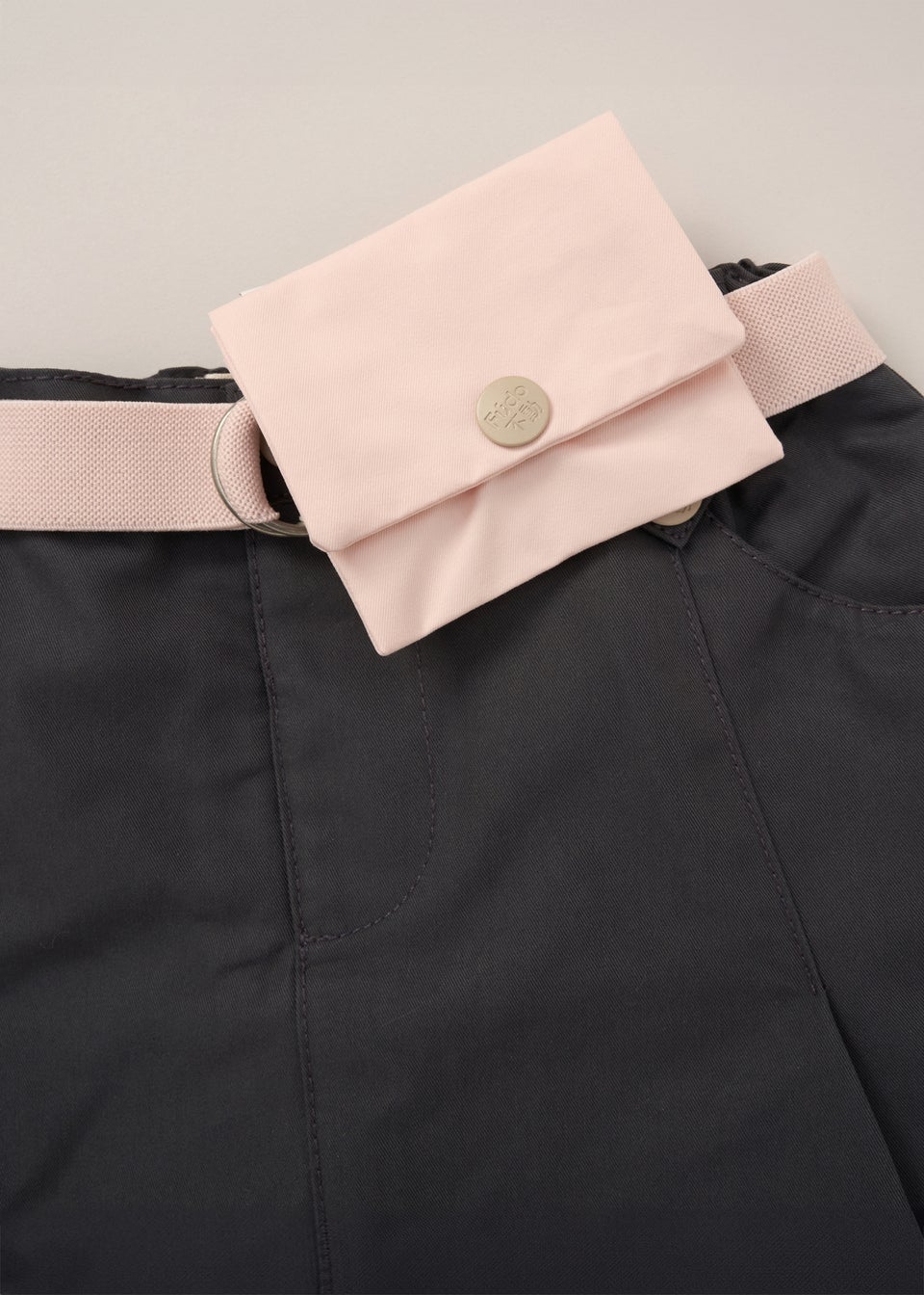 Fudo Soft Pink T Shirt Skirt & Belt Purse Outfit Set (2-7yrs)