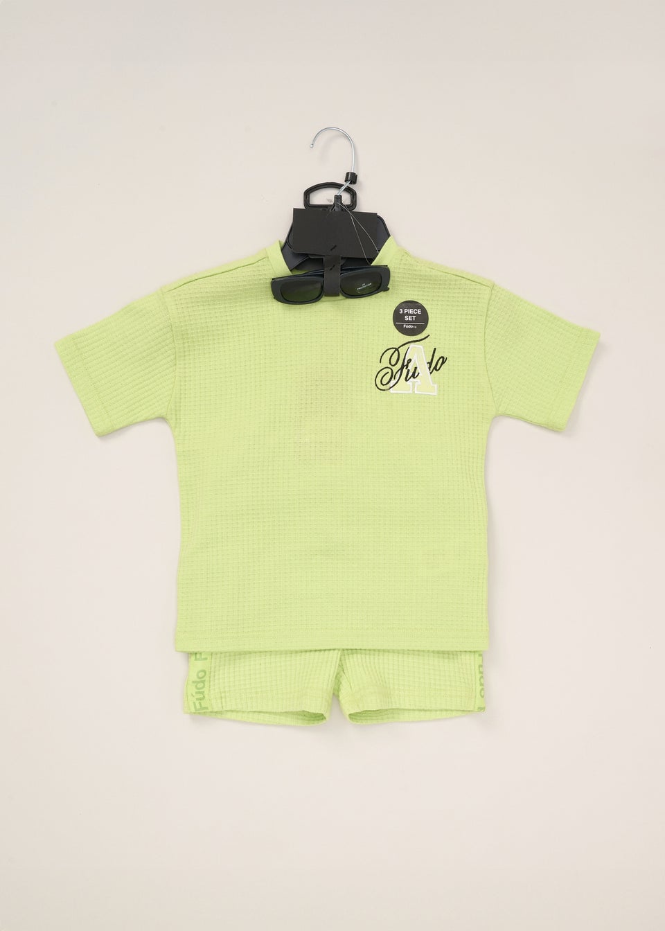 Fudo Green T Shirt Shorts & Sunglasses Outfit Set (12-24mnths)