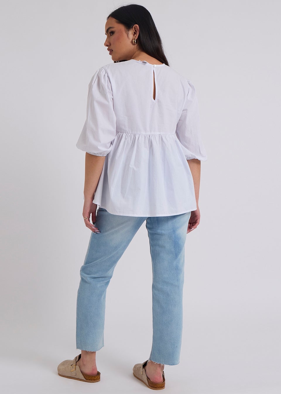 Urban Bliss White Oversized Smock Top