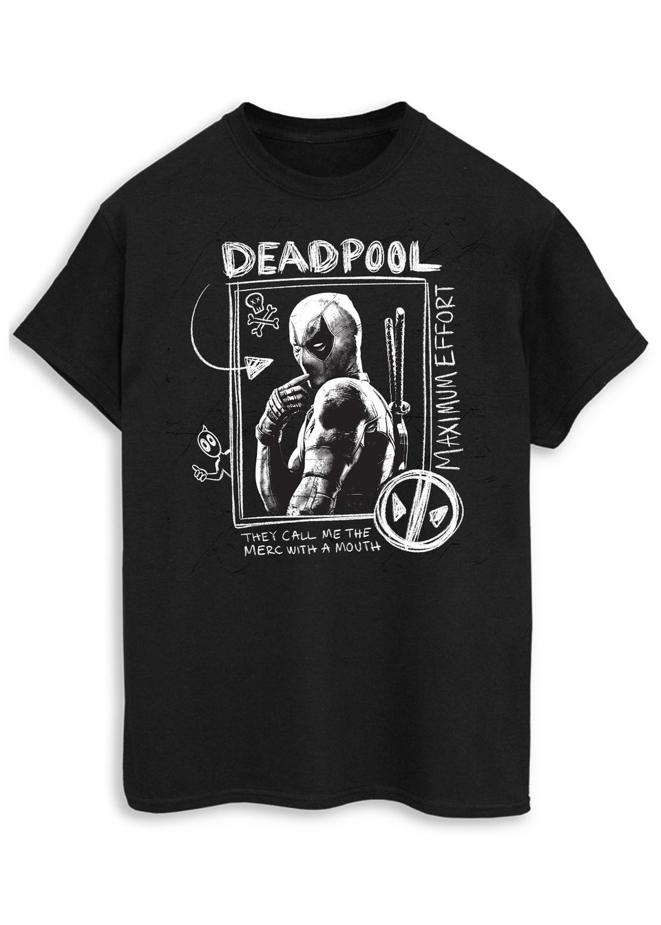 Marvel Deadpool Maximum Effort Black T-Shirt