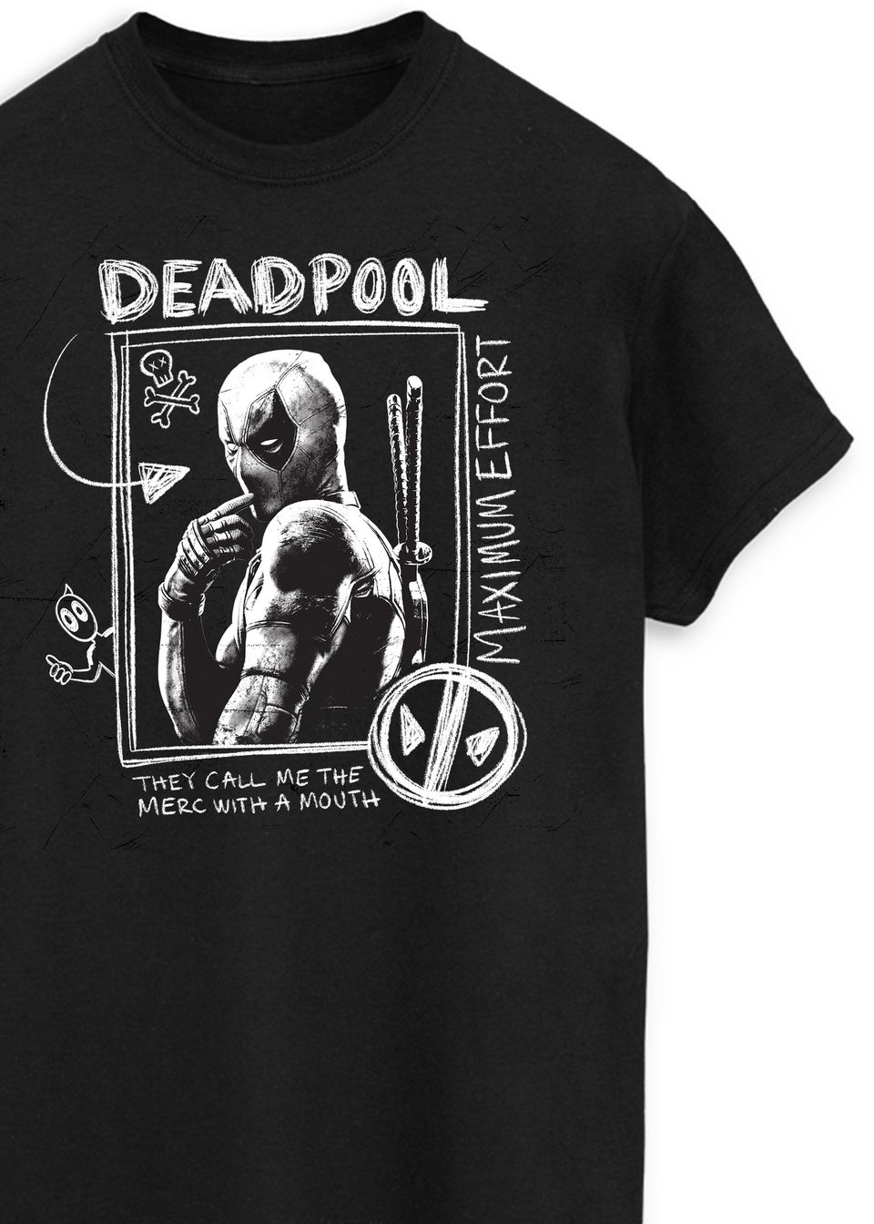 Marvel Deadpool Maximum Effort Black T-Shirt
