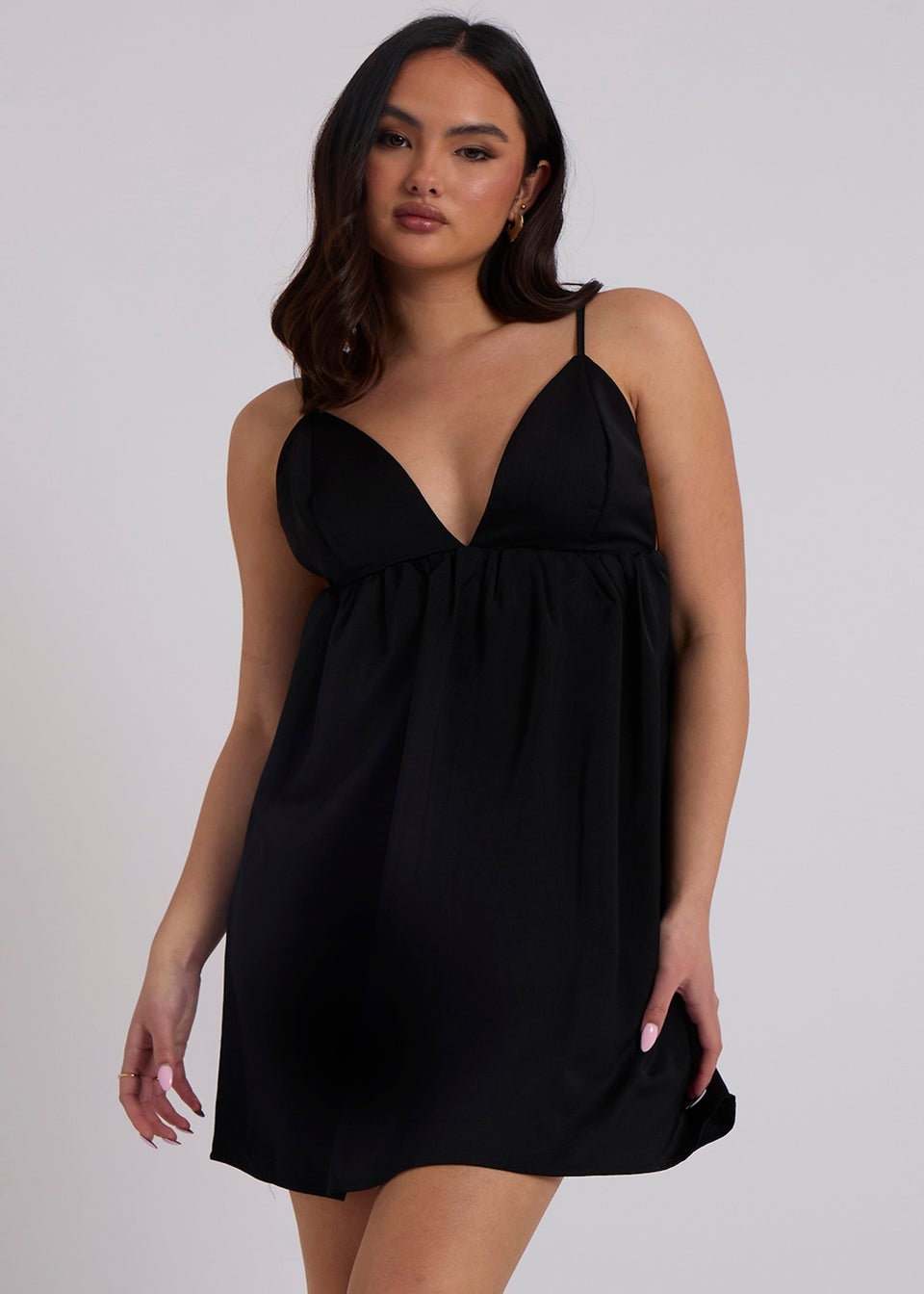 Urban Bliss Black Low Back Strappy Sun Dress