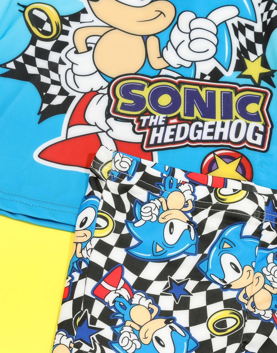 Sonic The Hedgehog Kids Blue 2 Piece Swim Set (3-10 Years)