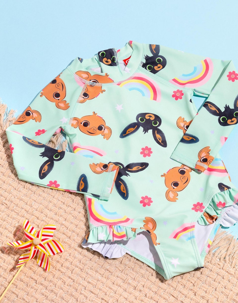 Bing Bunny Characters Kids Light Blue Swimsuit (12 Months-5 Years)