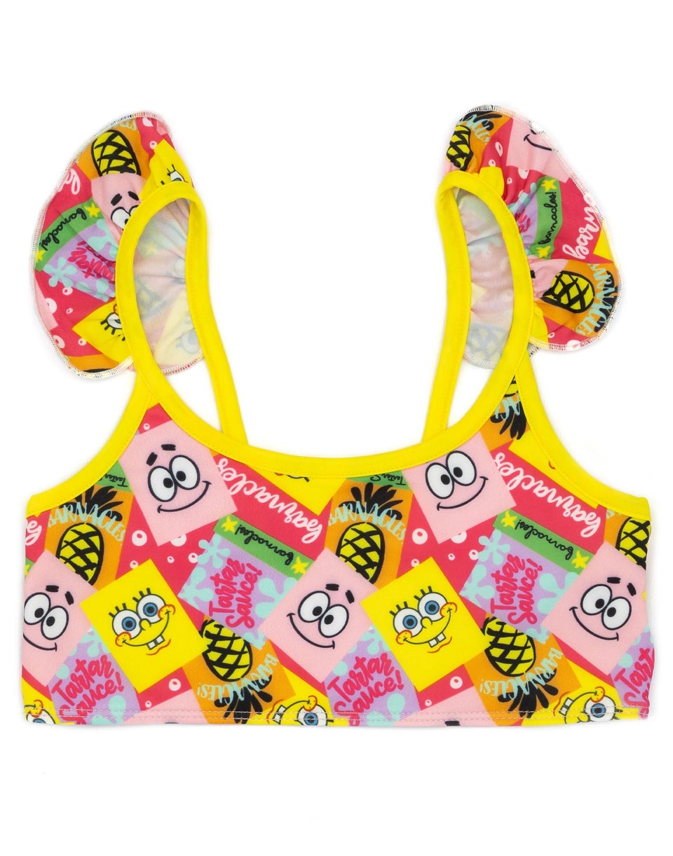 SpongeBob Characters Kids Pink 2 Piece Swim Set (2-12 Years)