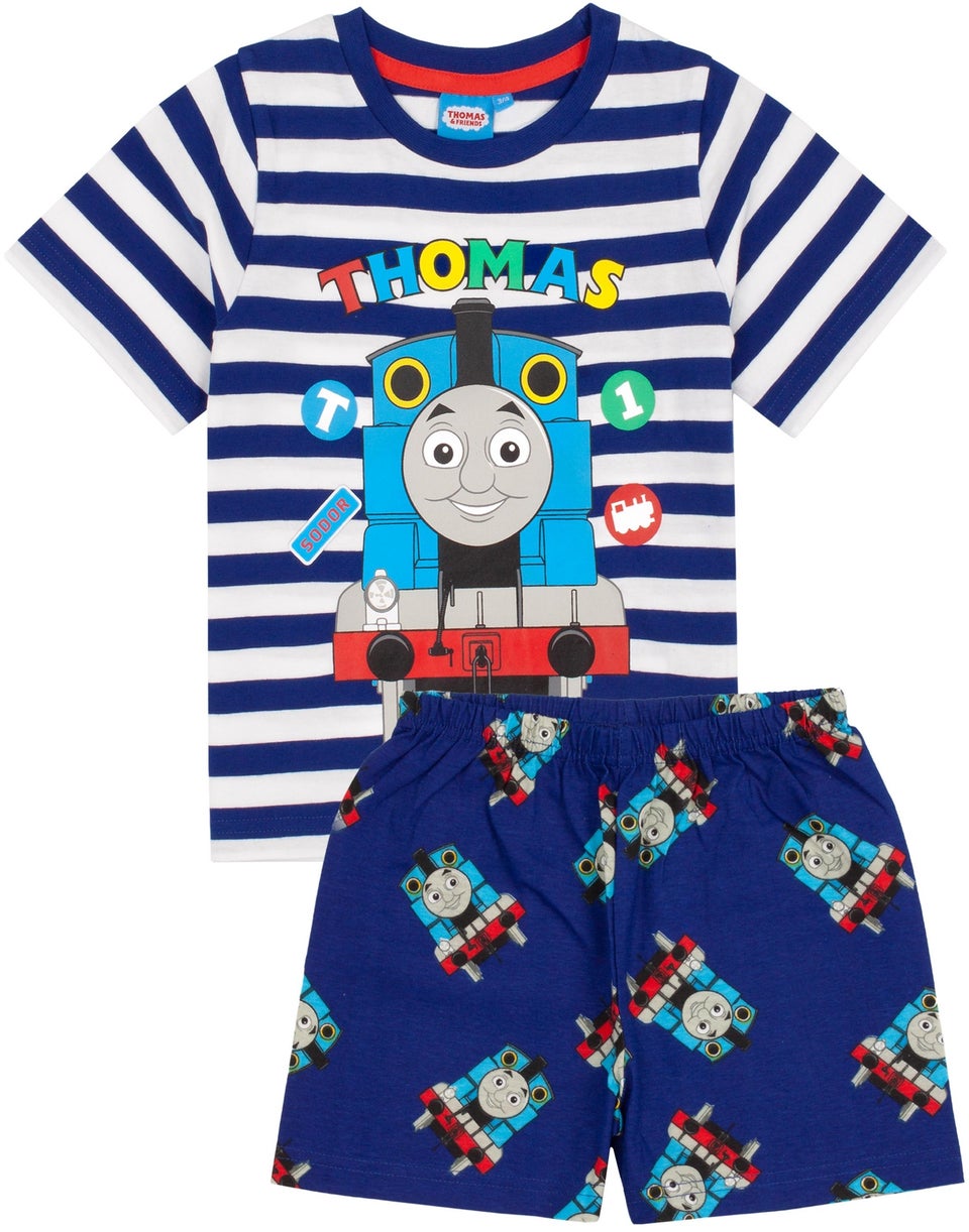 Thomas & Friends Kids Shortie Blue Pyjamas (18 Months-5 Years)