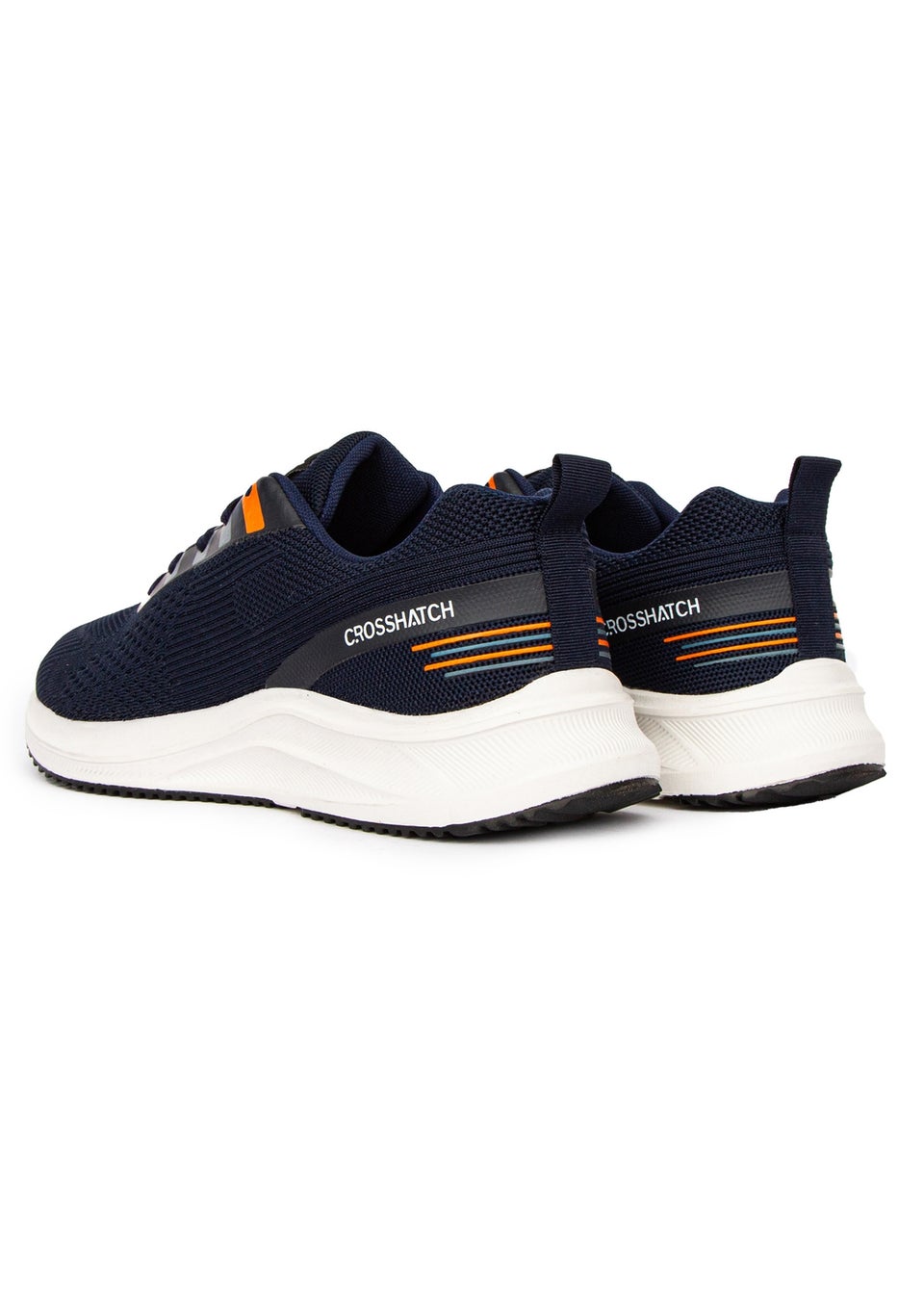 Crosshatch Navy Rivas Flyknit Trainers