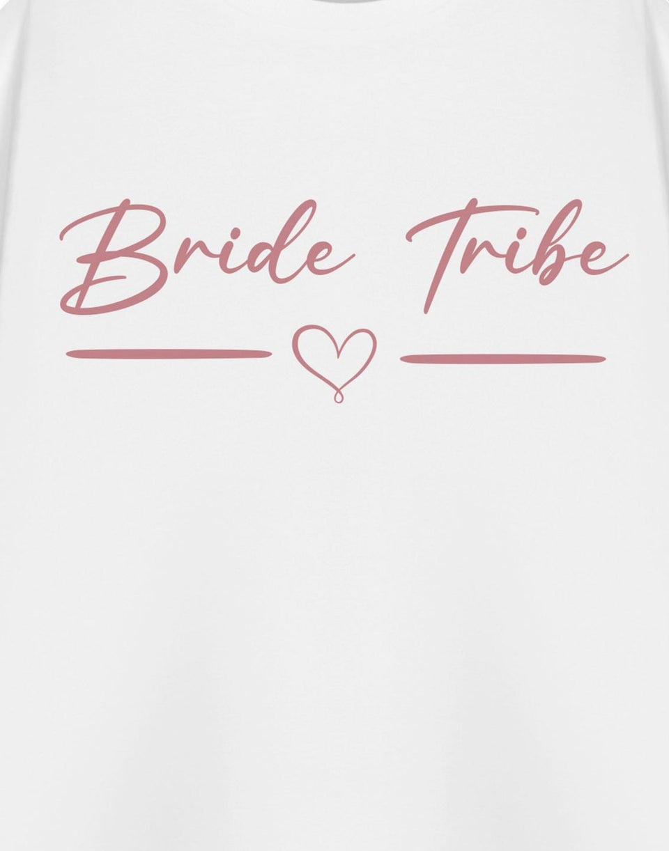 Show Me The Merch Bride Tribe White T Shirt