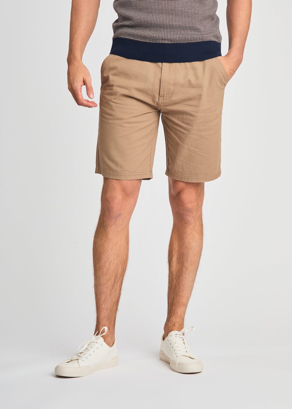 Kensington Eastside Stone Cotton Chino Shorts