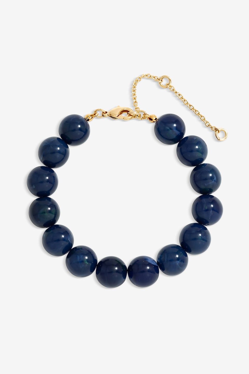 Mood Gold Blue Lapis Orb Magnetic Bracelet
