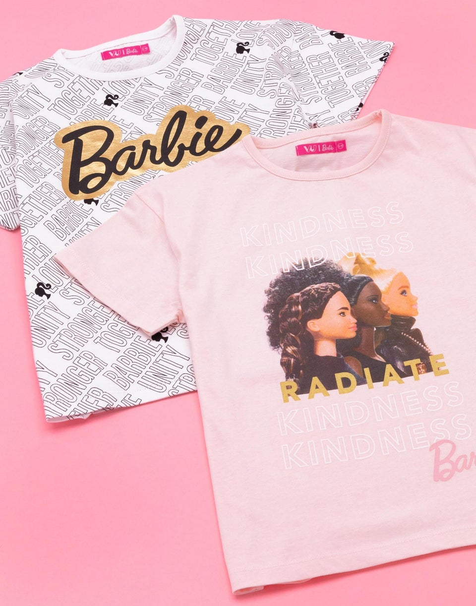 Barbie Kids T-Shirt 2 Pack (3-12 Years)