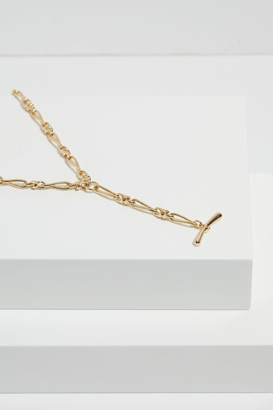 Jon Richard Gold Plated T Bar Necklace