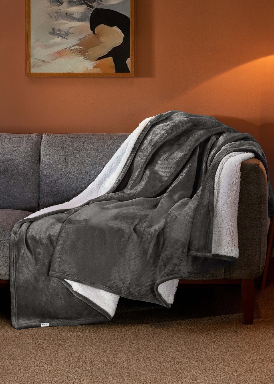 Silentnight Charcoal Snugsie Blanket